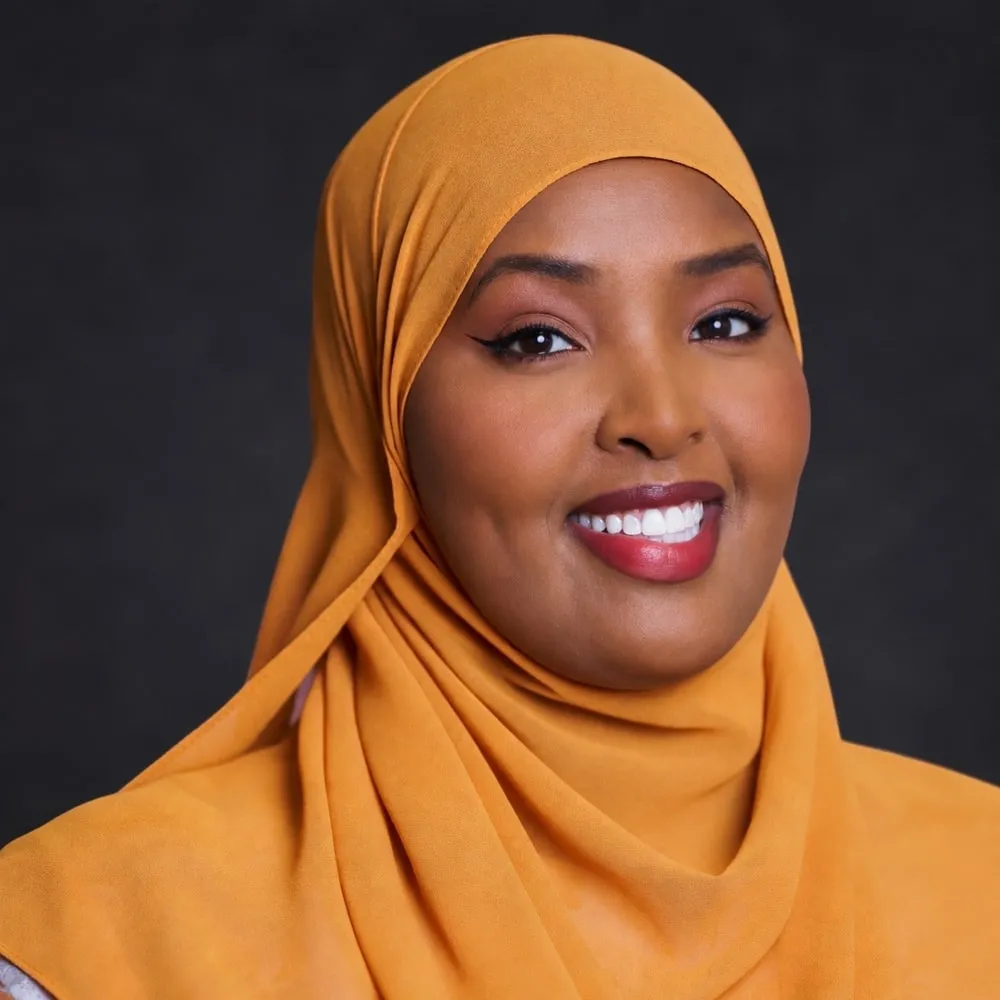 Portrait of Amina Adan, General Board Member of Maangaar Voices