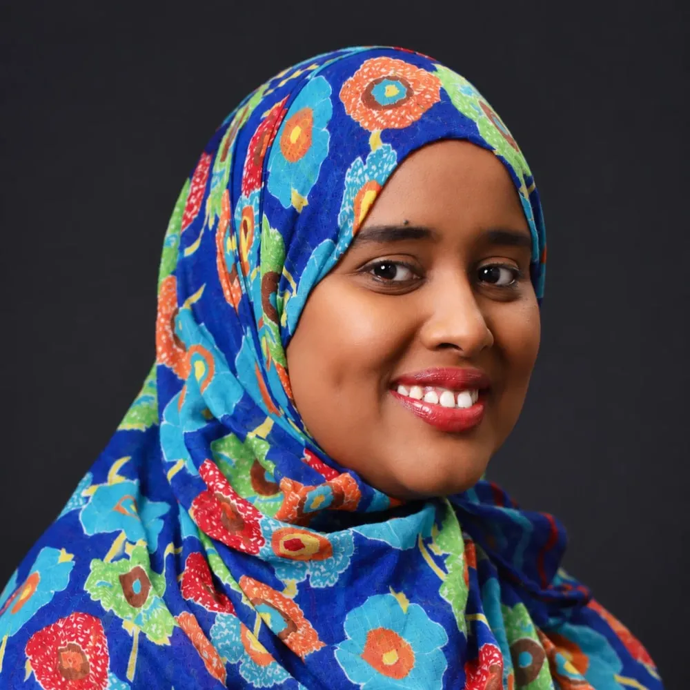 Portrait of Anisa Hagi-Mohamed, Board Chair of Maangaar Voices